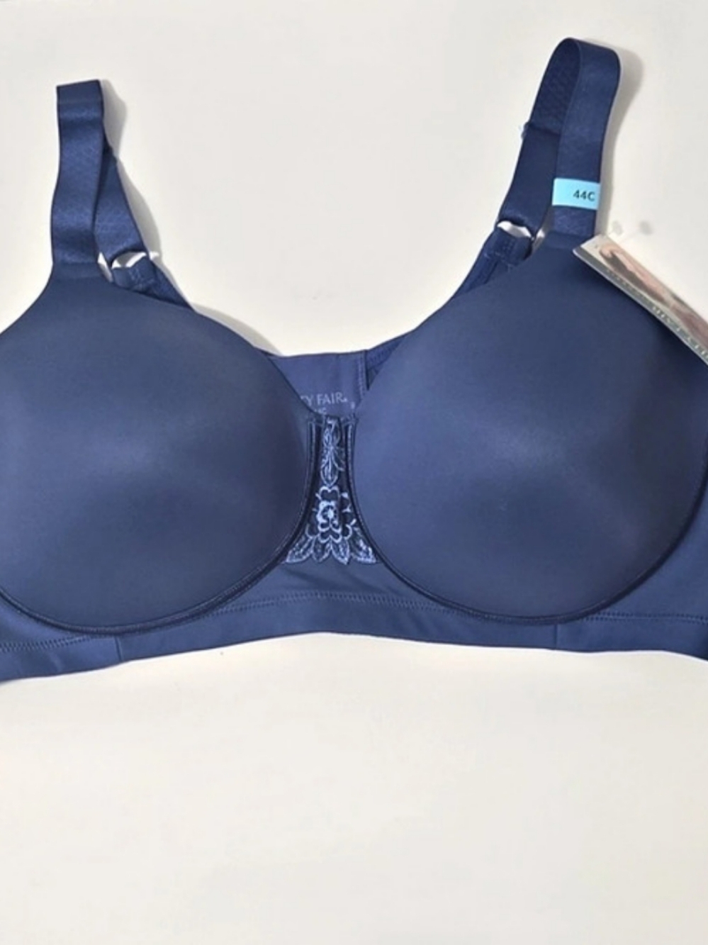 Vanity Fair Beauty Back Full Figure Wireless Bra Blue 44C